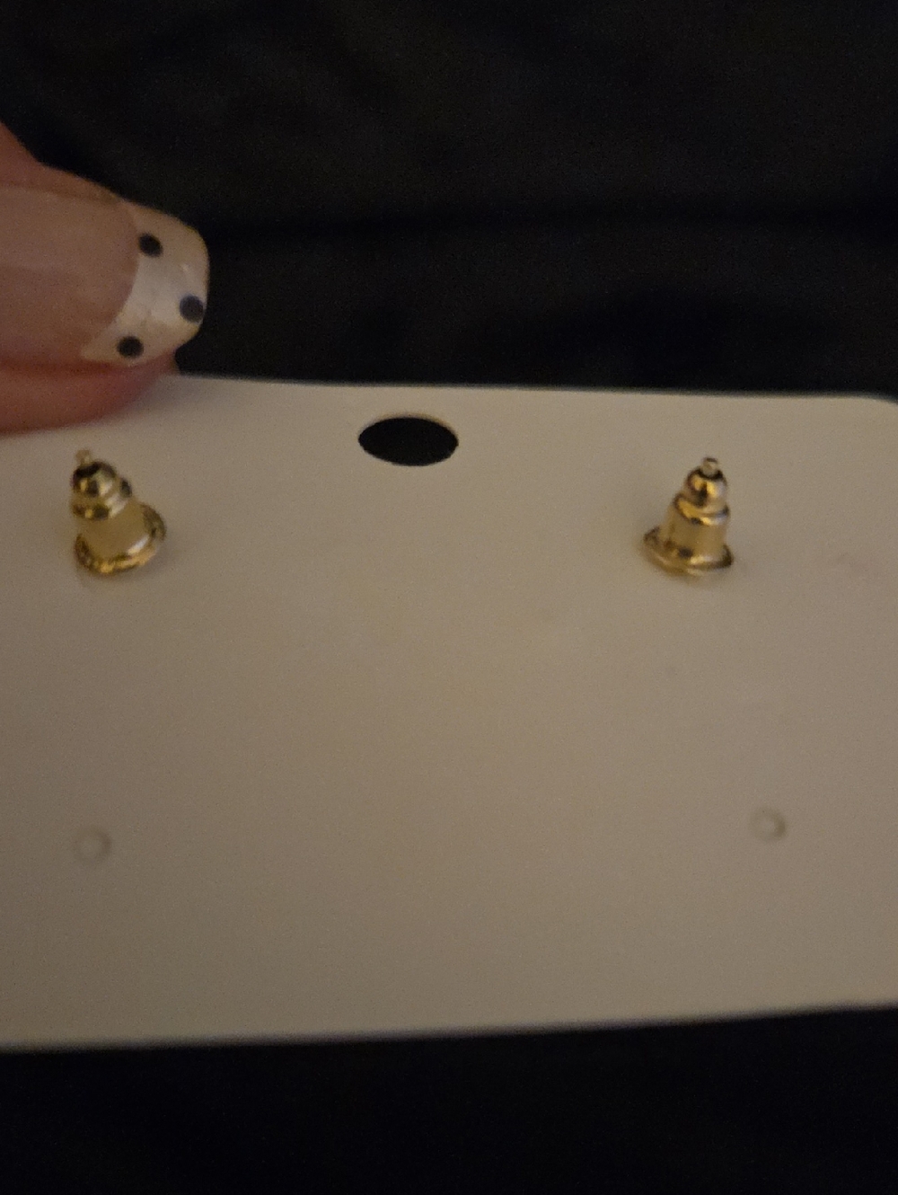 Bling Bee Studs W/ Faux Pearl - Picture 3 of 4